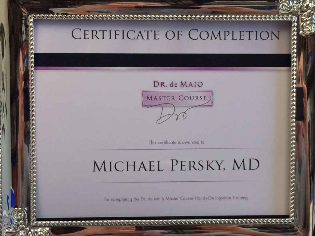 Dr. Michael A. Persky - Persky Sunder Facial Plastic Surgery Proud to Be Voluma de Maio Master Injection Techique Center serving Los Angeles, Beverly Hills, and “The Valley”