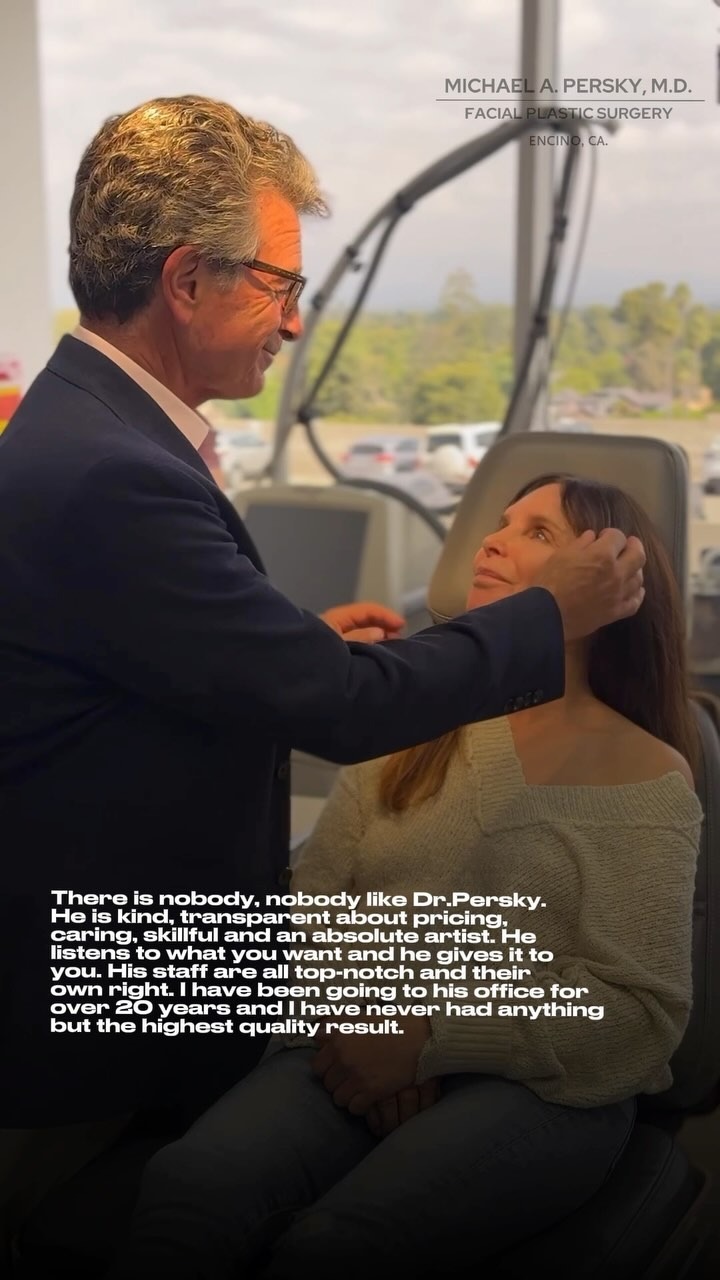 Dr. Persky in consultation with a patient