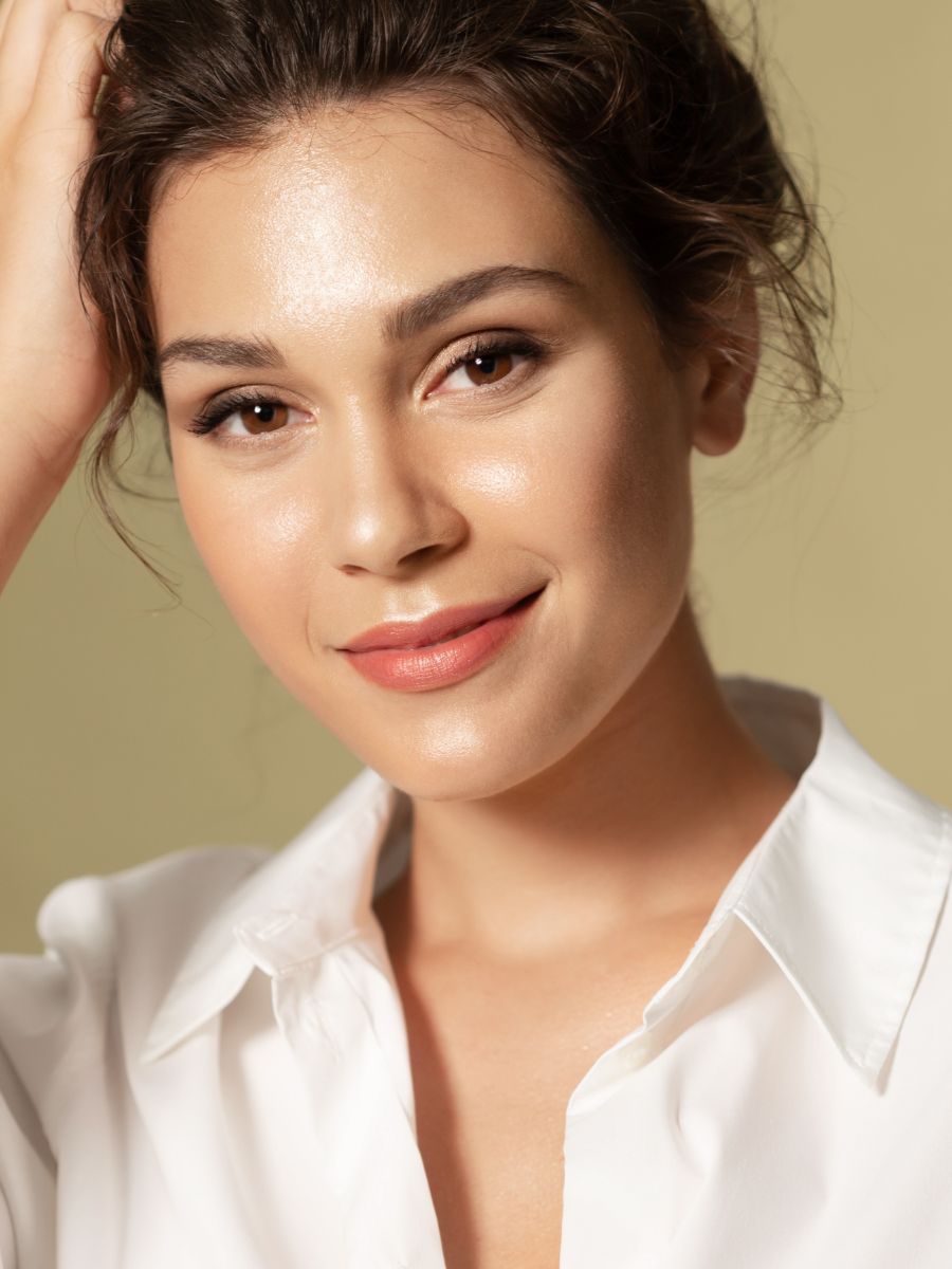 woman with glowing skin