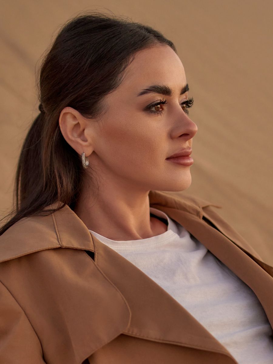 young woman with radiant skin