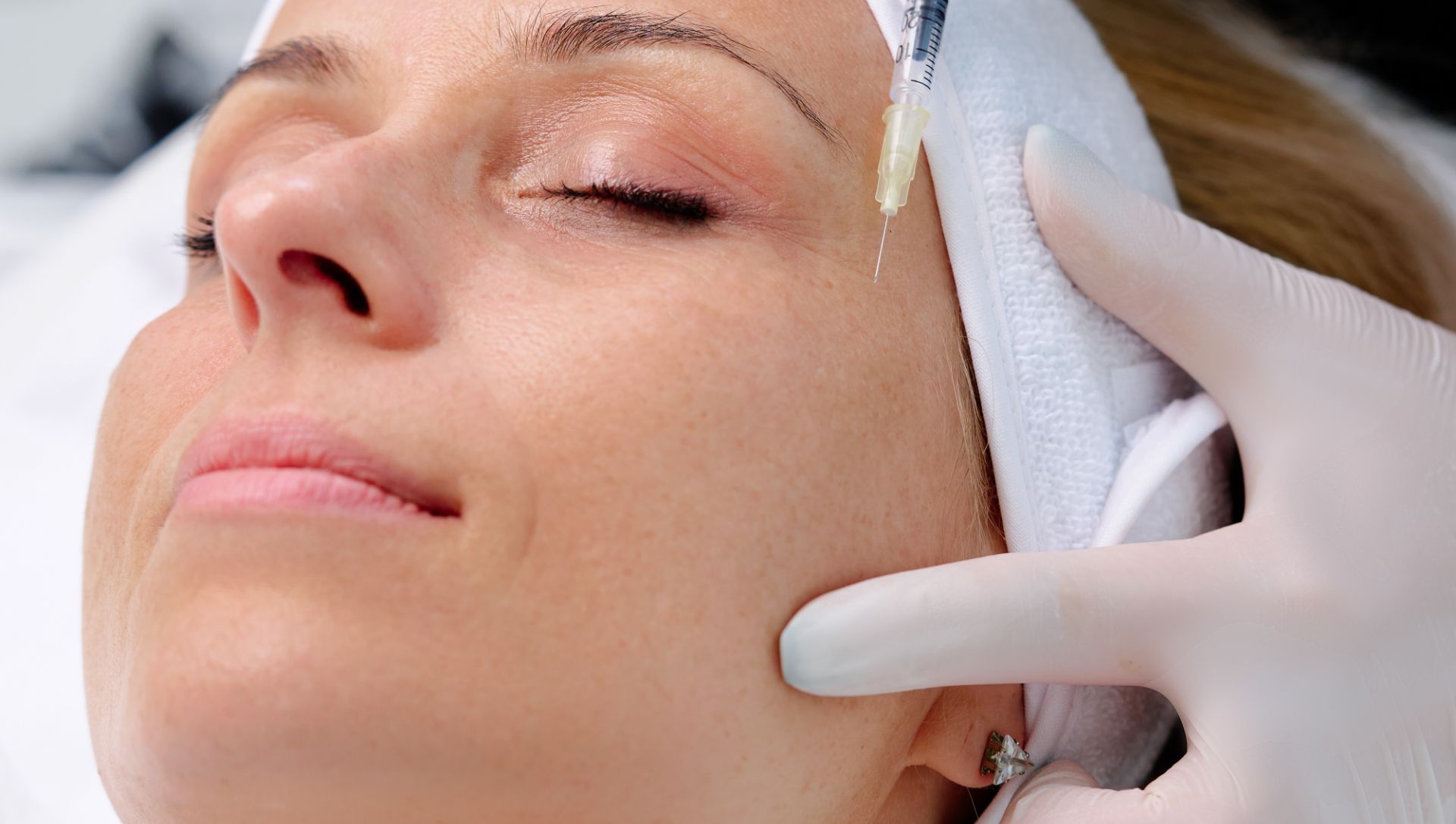 woman getting injectable